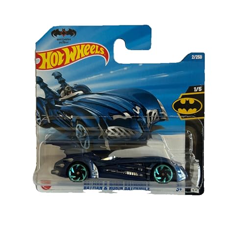 Hot Wheels Ma&szlig;stabsfahrzeug 1:64 zum Spielen oder Ausstellen. Auto-Sammlung. Geschenk f&uuml;r Kinder. Modell des Jahres 2025, W&auml;hle 1 Auto (HYX61, 2/250 Batman und Robin Batmobile)