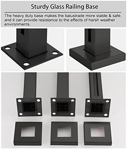 304 Stainless Steel Glass Balustrade Kit - Modern Indoor Glass Panel System for Hallway, Stairs & Railings - Durable, Stylish Safety Solution for Home & Office