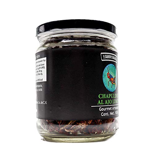 El Sabor de Oaxaca, Chapulines Ajo y Limón PREMIUM, Healthy Snacks, Garlic and Lemon Grasshoppers, Handcrafted, Mexican Gourmet Artisan Product, 3.5 Oz - Image 6