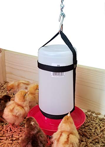 Your Happy Chicks 1 Qt. Hanging Harness With Plastic Bottle And Waterer Base #TOP3