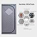KUNSANA Full Size Portable Far Infrared Sauna Tent,Personal Home Sauna Spa with Heating Foot Pad and Portable Chair