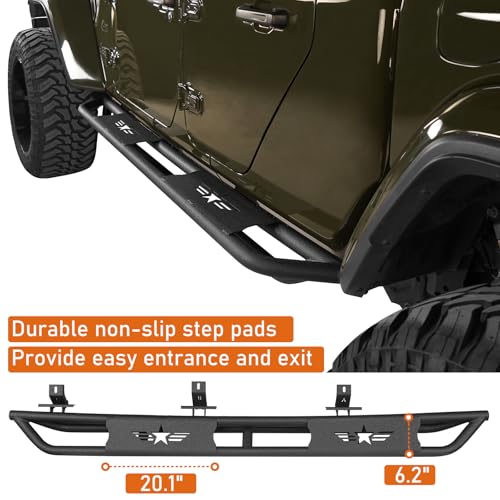 Estribos laterales Hooke Road para Jeep Gladiator 2020-2026 miniatura 3