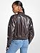 Michael Kors Women's Crop Faux Leather Jacket, Chocolate, Medium