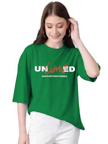 Image of KOTTY Women's Drop Shoulder T-Shirt - Oversized Casual Wear for Trendy Women