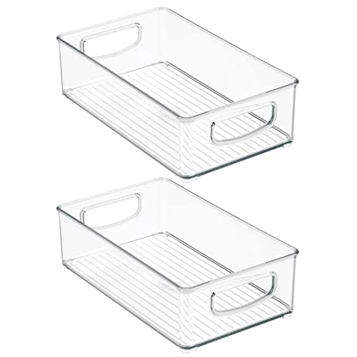 mDesign Small Plastic Office Storage Container Bins...