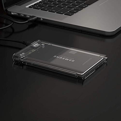 SABRENT 2.5in SATA to USB 3.0 Clear SSD/HDD Enclosure (EC-OCUB) - image 8