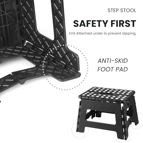 image for PandaEar Home Folding Step Stool, Lightweight Step Stool with 9 Inch H