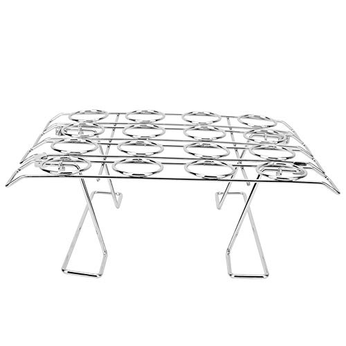 Niunion Rejilla para Hornear Tartas de Cono, 16 Ranuras Rejilla para Enfriar Helados de Acero Inoxidable Soporte para Enfriar Cupcakes Rejilla para Hornear para Hornear Cover