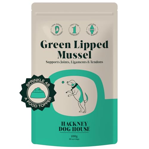 Green Lipped Mussel Powder For Dogs (100 g) | Hip & Joint Care Supplement | 80 Daily Servings | Hackney Dog House
