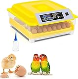 Egg Incubator Digital Fully Automatic Hatcher for 46 Eggs Chicken Poultry Hatcher with Temperature & Humidity Control Automatic Turning for All Poultry