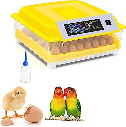 Egg Incubator Digital Fully Automatic Hatcher for 46 Eggs Chicken Poultry Hatcher with Temperature & Humidity Control Automatic Turning for All Poultry