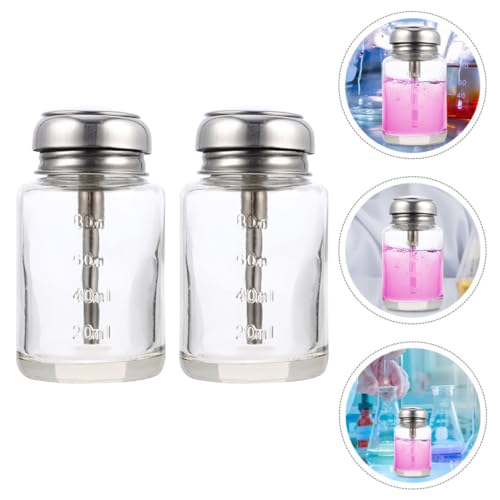 Botellas de vidrio rellenables transparentes de 100ml para almacenamiento multiusos liviano 8