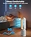 Imagen de Ventilador Torre 1200 W función frío y Calor purificador sin aspas Almohadillas filtrado adicionales Viento Ajustable oscilación automática Temporizador 2 Horas Dormir Trabajar e
