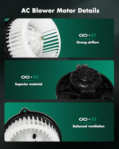 Image of SCITOO HVAC Heater Blower Motor Front Fit For Hyundai,For Kia Models - For Borrego 2009,For Genesis Coupe 2010-2013,For Rio 2006-2011,For Rio5 2006-2011 Replacement For # 700229 Blower Fan