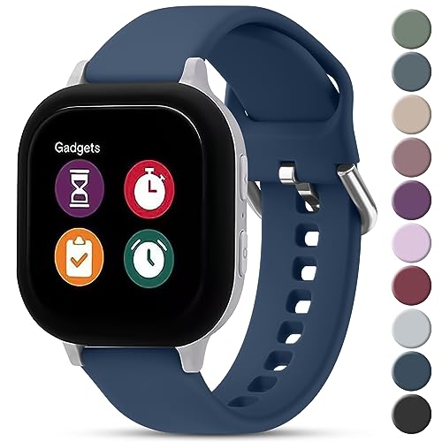 Meliya Silicone Band Replacement for Gizmo Watch 3 2 1/Gabb Watch 20mm Soft Waterproof Kids Gizmo Watch Band Replacement Gabb Watch Bands for Boys and Girls Breathable & Washable (Blue)