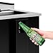 KoolMore KM-BOC95-BK 95 in. Commercial Bottle Cooler in Black with Built-in Opener, ETL Listed, 30 cu. ft