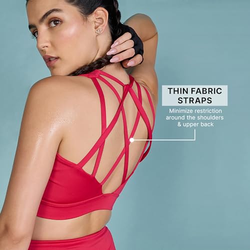 Image of Kica Mid-Impact Strappy Sports Bra with Removable Pads in KICASKN Fabric