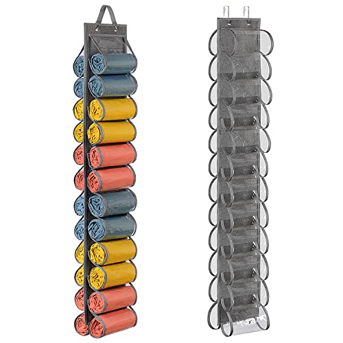 Lirex Organiseur de Rangement Yoga Leggings Suspendre avec 24 Poches, Pliable Tissu Oxford Suspendre pour Placard Chemises Jeans, Cintre de Rangement pour...