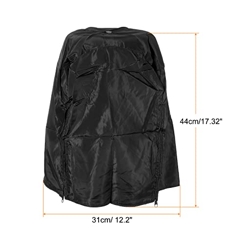 Image of PATIKIL 12 inch Lx12 Wx17 H Bird Cage Cover, Nylon Rain-Proof Lightproof Shade Good Night Birdcage Cover with Zipper for 12 Inch Cage Parrot Pigeon, Black