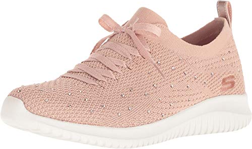 Skechers Ultra Flex-strolling Out, Scarpe da Ginnastica Donna, Rosa Rose Gold Ros, 39 EU