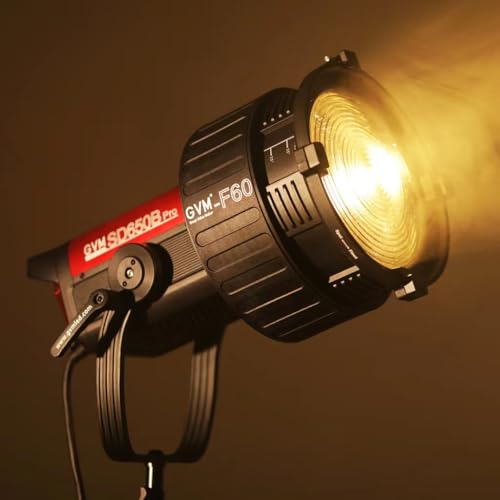 GVM F60 Fresnel lente para luz de video LED con soporte Bowens y compatibilidad extendida 2
