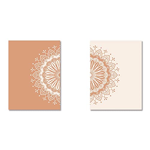 Tableau Mandala Toile Boho Zen 50x70 cm sans cadre pour salon