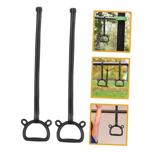 Set de anillas de gimnasia para interior con correas gruesas miniatura 4