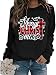 RFBIQI Merry Christmas Sweatshirt Women Jesus Cross Graphic Shirt Buffalo Plaid Printed Xmas Pullover Casual Long Sleeve Tops (M, Black)