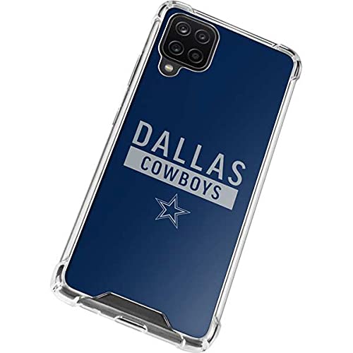 Skinit Clear Phone Case Compatible with Galaxy A12 - Officially Licensed NFL Dallas Cowboys Blue Performance Series Design