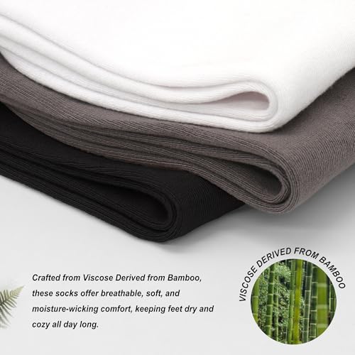 Viscose Bamboo Dress Sock Thin Women Elastic Casual LightWeight Adult Family Socks Bundle Pack in Bulk 50 Pairs4
