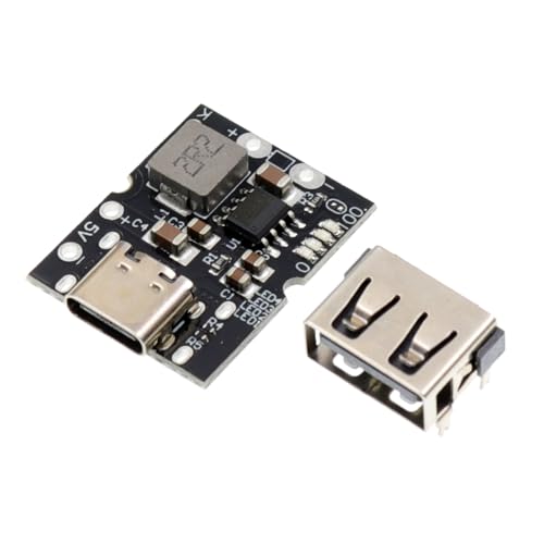 RASBEE 3.7V 4.2V ���`�E���d�r�[���d���W���[�� �[���d��̃��W���[�� Type-C USB���� 18650 ���`�E���C�I���d�r�[�d�� �o��5V 2A 10W �����x�[�d���W���[�� (Type-C ����)