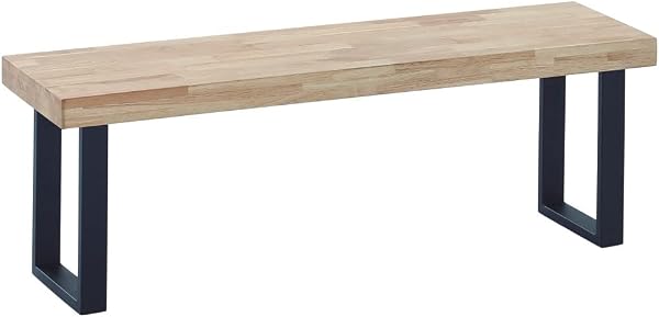 Home Heavenly Banco de Roble Macizo, Estilo Industrial