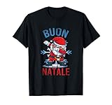 santa claus renne natalizie dabbing babbo natale maglietta