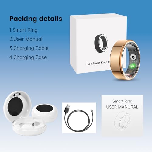 Gold, Size 9, 3-5 days Battery, Wireless Charging