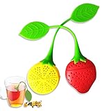 Silicone Tea Strainer Cute Strawberry Lemon Tea Infuser Loose Leaf Tea Strainer Herbal Spice Infuser
