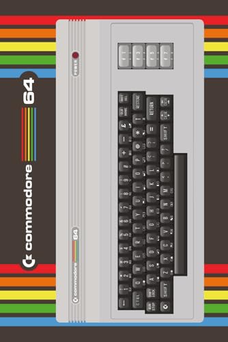 Commodore 64 Retro Notepad – Home Computer Notebook. Classic 8-Bit Vibes with Nostalgic Poem on Back Cover: 192 Pages