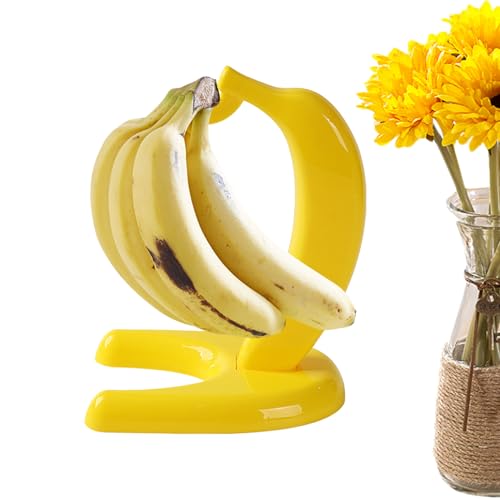 Zunishaone Espositore per banane - 18x12x25 cm PP, gancio, organizer da tavolo | per riporre di casa, organizzare spuntini salutari, esporre prodotti sospesi, organizzare il piano di lavoro, r