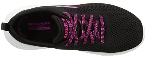 Skechers Women's Go Walk Flex-Alani Sneaker, Black/Hot Pink, 9.5 Wide #TOP4