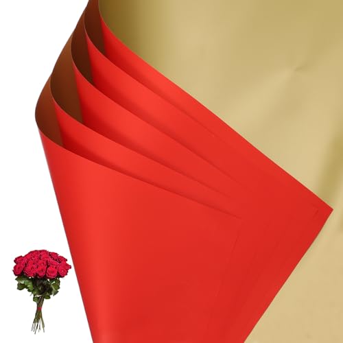 Papier d'emballage pour bouquet de fleuriste PATIKIL idéal Saint-Valentin et décoration mariage