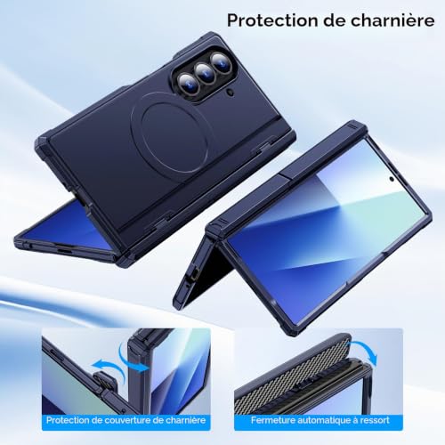 Coque aimantée Samsung Z Fold 7 robuste dotée d'une protection de charnière - 5