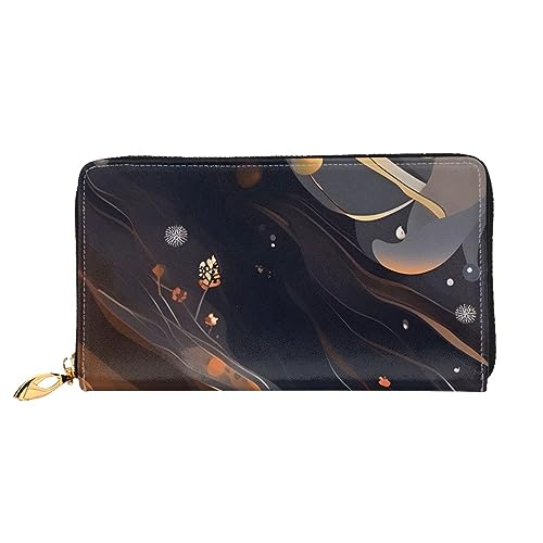 Portefeuille long zippé pour femme léger et durable avec fentes cartes