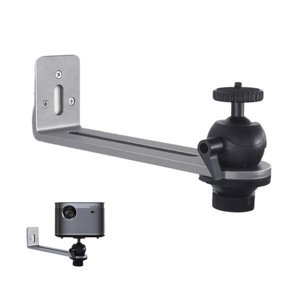 Shihan-2015 Projector Stand Wall Mount Projector Stand Sturdy Durable Aluminium Alloy Metal Bracket Multi-angle Adjustable Compatible with Most Projectors Office
