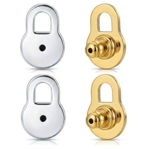 Earring Backs for Droopy Ears EBFDOH Earring Backs for Heavy Earrings 4PCS Tight Locking Arch-Shape Lifter Backings for Studs Large Pierced Support Backers Replacements for Sagging Earlobe