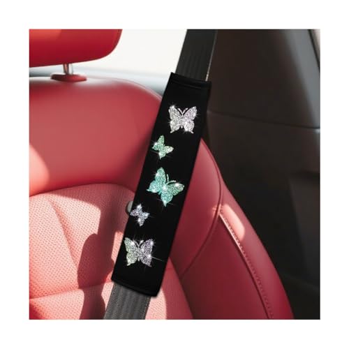 KHGUZ 2PCS Car Seat Belt Covers, Polyester Fiber...