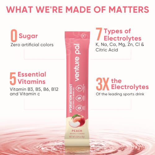 Image of Venture Pal Sugar Free Electrolyte Powder, Liquid Daily IV Hydration Packet