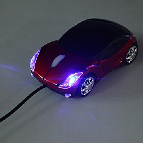 Tutoy Optyczny kształt samochodu 3D mysz przewodowa USB - czerwona