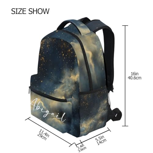 Personalized Name Backpack Customized Bookbag Funny Large Capacity School Bags Back To School Gifts for Students(Name-2 16.9 * 12 * 5.9 inches)4