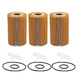 Wix Engine Oil Filter Set Cartridge Lube Metal Free Filt 3 Pieces For Lexus LX570 5.7 V8