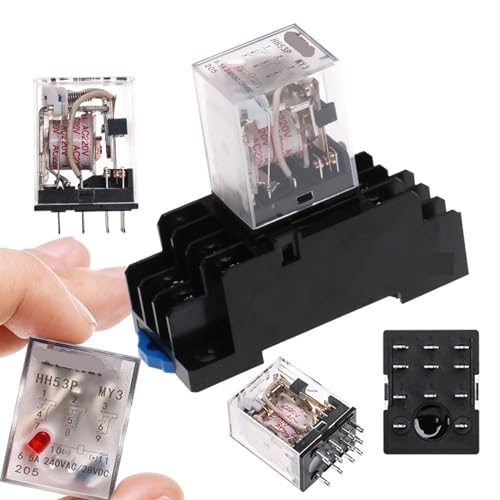 Relé electromagnético HH53P de 11 pines para solucionar fallos de espacio DC5V 6