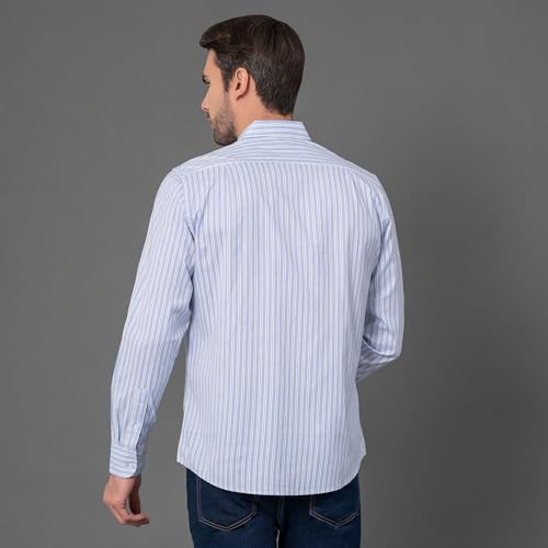 Image of Red Tape Striped Regular Fit Shirt For Men | Comfortable & Stylish